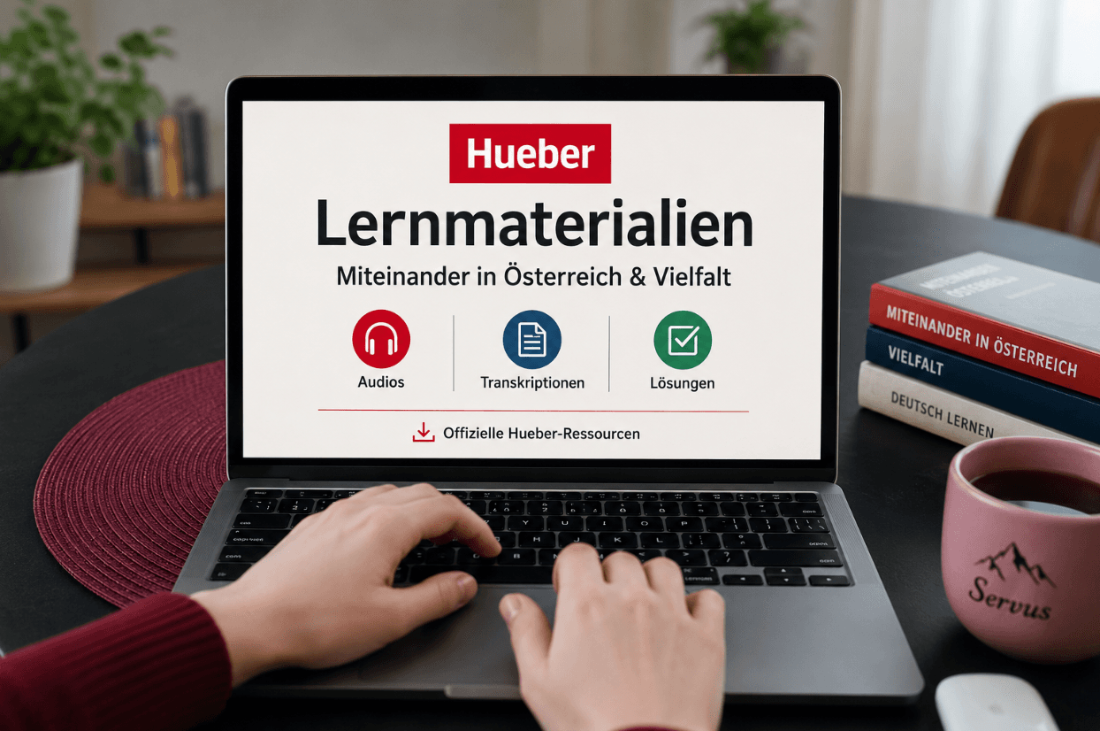 All Your Learning Materials in One Place: Official Hueber Resources for Miteinander in Österreich and Vielfalt